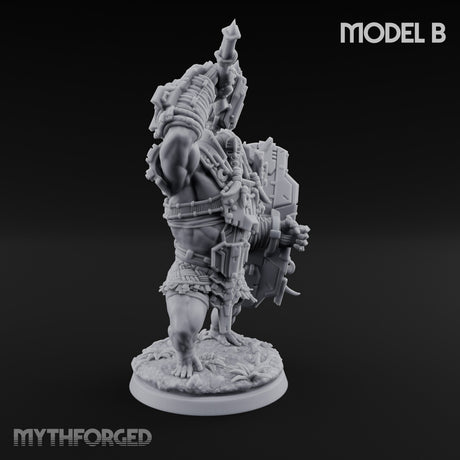 Mech Plated Rampaging Simian Brute B Miniature for Dungeons and Dragons, Pathfinder or other TTRPGs