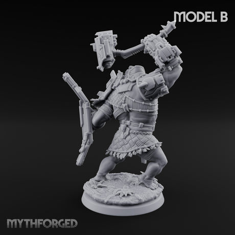 Mech Plated Rampaging Simian Brute B Miniature for Dungeons and Dragons, Pathfinder or other TTRPGs