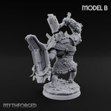 Mech Plated Rampaging Simian Brute B Miniature for Dungeons and Dragons, Pathfinder or other TTRPGs