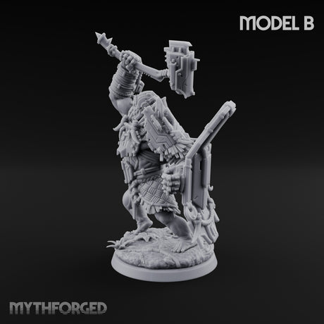 Mech Plated Rampaging Simian Brute B Miniature for Dungeons and Dragons, Pathfinder or other TTRPGs