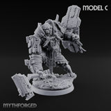 Mech Plated Rampaging Simian Brute C Miniature for Dungeons and Dragons, Pathfinder or other TTRPGs