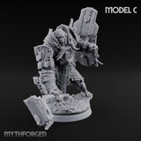 Mech Plated Rampaging Simian Brute C Miniature for Dungeons and Dragons, Pathfinder or other TTRPGs