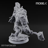 Mech Plated Rampaging Simian Brute C Miniature for Dungeons and Dragons, Pathfinder or other TTRPGs