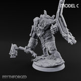 Mech Plated Rampaging Simian Brute C Miniature for Dungeons and Dragons, Pathfinder or other TTRPGs