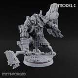 Mech Plated Rampaging Simian Brute C Miniature for Dungeons and Dragons, Pathfinder or other TTRPGs