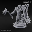 Mech Plated Rampaging Simian Brute D Miniature for Dungeons and Dragons, Pathfinder or other TTRPGs