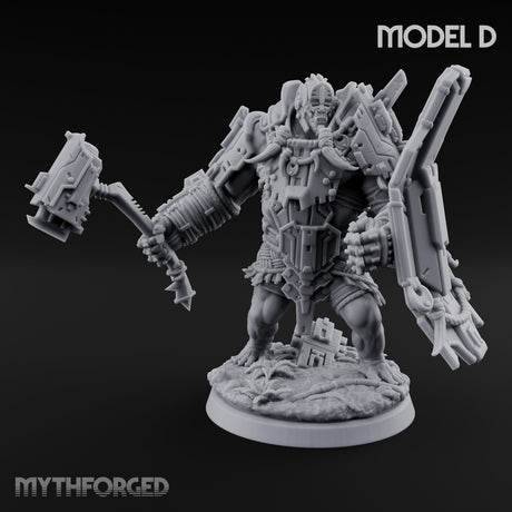 Mech Plated Rampaging Simian Brute D Miniature for Dungeons and Dragons, Pathfinder or other TTRPGs