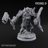Mech Plated Rampaging Simian Brute D Miniature for Dungeons and Dragons, Pathfinder or other TTRPGs