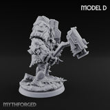 Mech Plated Rampaging Simian Brute D Miniature for Dungeons and Dragons, Pathfinder or other TTRPGs