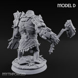Mech Plated Rampaging Simian Brute D Miniature for Dungeons and Dragons, Pathfinder or other TTRPGs