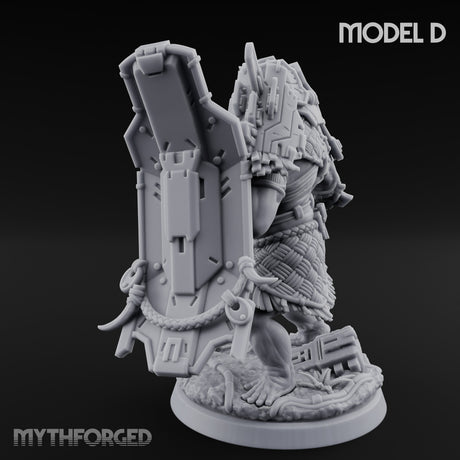 Mech Plated Rampaging Simian Brute D Miniature for Dungeons and Dragons, Pathfinder or other TTRPGs