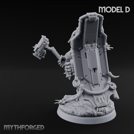 Mech Plated Rampaging Simian Brute D Miniature for Dungeons and Dragons, Pathfinder or other TTRPGs