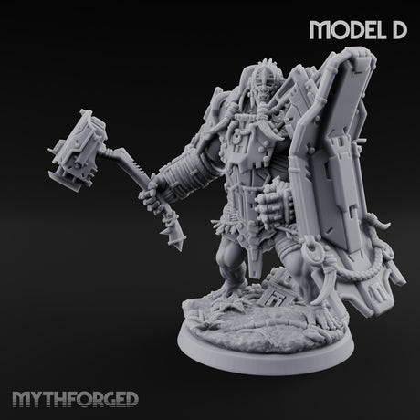 Mech Plated Rampaging Simian Brute D Miniature for Dungeons and Dragons, Pathfinder or other TTRPGs