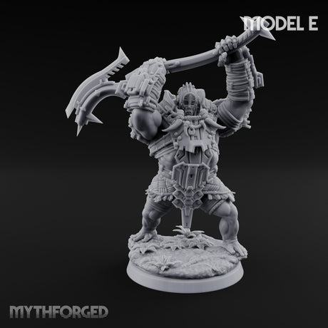 Mech Plated Rampaging Simian Brute E Miniature for Dungeons and Dragons, Pathfinder or other TTRPGs