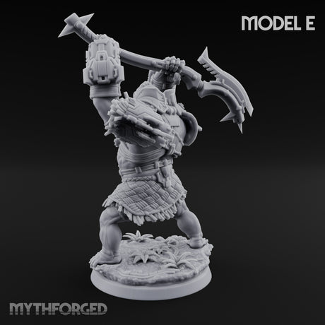 Mech Plated Rampaging Simian Brute E Miniature for Dungeons and Dragons, Pathfinder or other TTRPGs