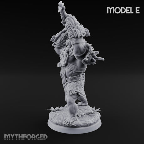 Mech Plated Rampaging Simian Brute E Miniature for Dungeons and Dragons, Pathfinder or other TTRPGs