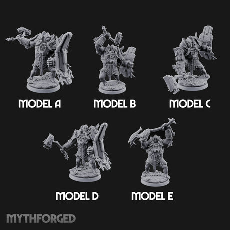 Mech Plated Rampaging Simian Brutes Miniature for Dungeons and Dragons, Pathfinder or other TTRPGs