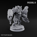 Mech Plated Rampaging Simian Brutes Miniature for Dungeons and Dragons, Pathfinder or other TTRPGs