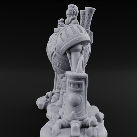 Knuckle Dragging Gnome Mech Pilot Miniature for Dungeons and Dragons, Pathfinder or other TTRPGs