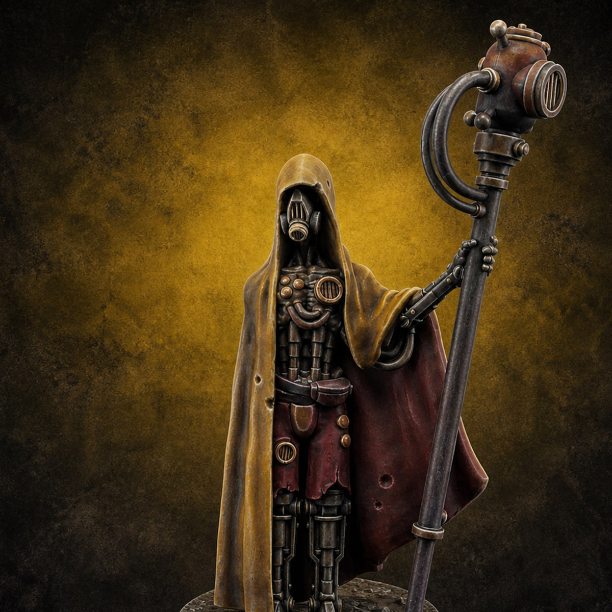 Mechanically Limbed Cyborg Stalker Model A B — painted concept preview (miniature supplied unpainted)