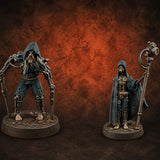 Mechanically Limbed Cyborg Stalker Model A — painted concept preview (miniature supplied unpainted)