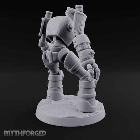 Barrel Chested and Bolted Together Warforged Automaton A