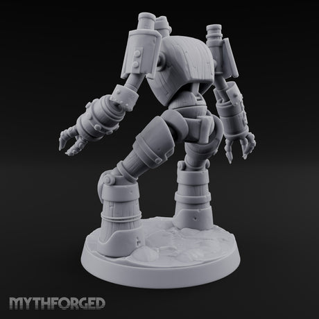 Barrel Chested and Bolted Together Warforged Automaton A