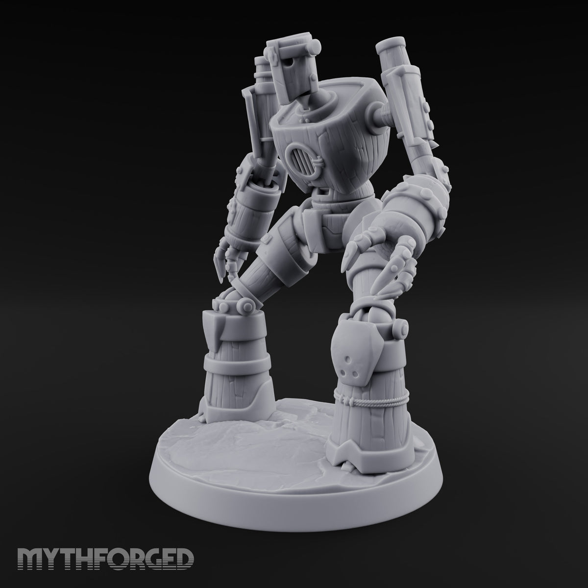Barrel Chested and Bolted Together Warforged Automaton A