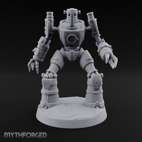 Barrel Chested and Bolted Together Warforged Automaton A