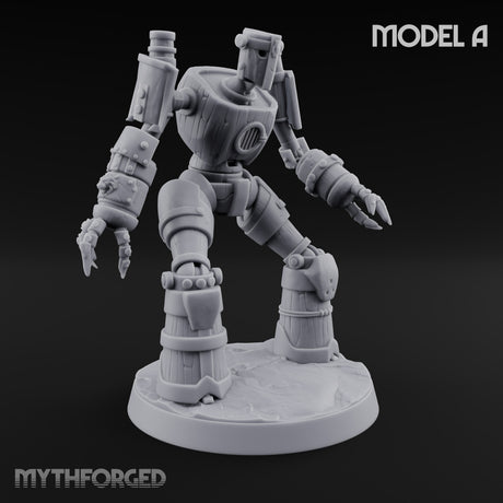 Barrel Chested and Bolted Together Warforged Automaton A