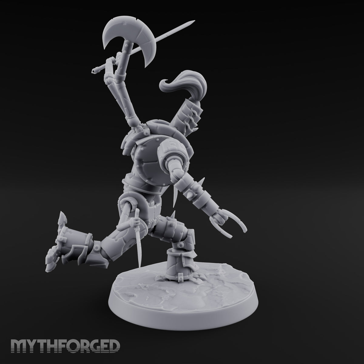 Barrel Chested and Bolted Together Warforged Automaton B