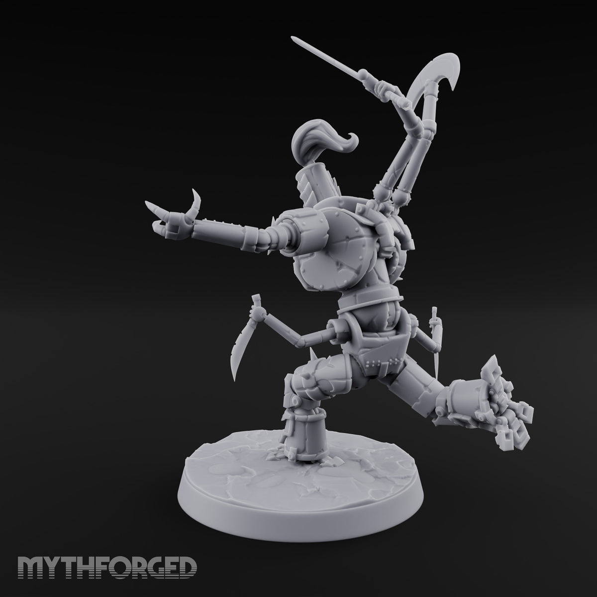 Barrel Chested and Bolted Together Warforged Automaton B
