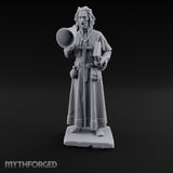 Megaphone Bellowing Human Preacher Miniature for Dungeons and Dragons, Pathfinder or other TTRPGs