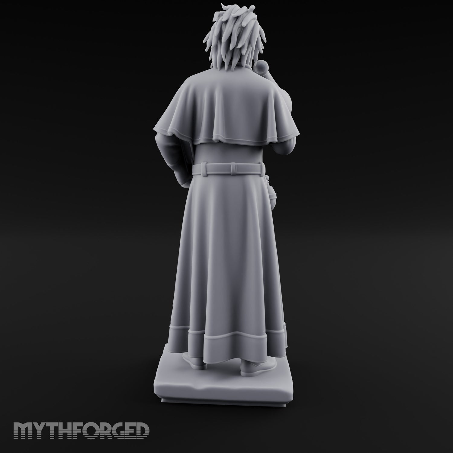 Megaphone Bellowing Human Preacher Miniature for Dungeons and Dragons, Pathfinder or other TTRPGs