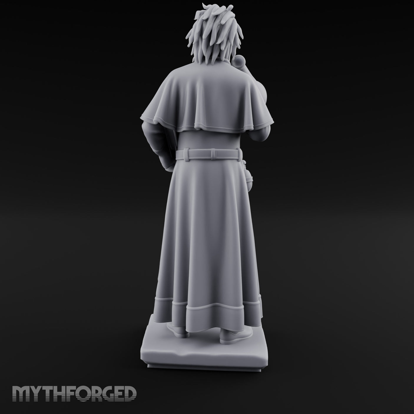 Megaphone Bellowing Human Preacher Miniature for Dungeons and Dragons, Pathfinder or other TTRPGs