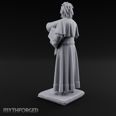 Megaphone Bellowing Human Preacher Miniature for Dungeons and Dragons, Pathfinder or other TTRPGs