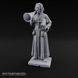 Megaphone Bellowing Human Preacher Miniature for Dungeons and Dragons, Pathfinder or other TTRPGs