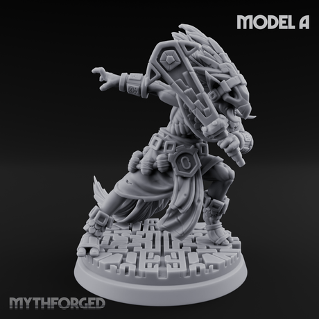 Aztec Inspired Stone-Fisted Hobgoblin Fighter Miniature for Dungeons and Dragons, Pathfinder or other TTRPGs