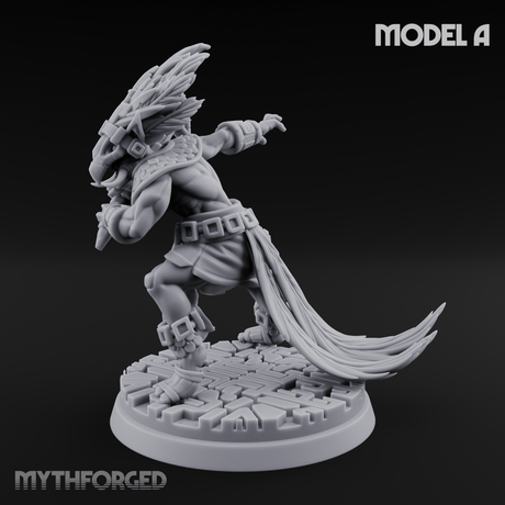 Aztec Inspired Stone-Fisted Hobgoblin Fighter A Miniature for Dungeons and Dragons, Pathfinder or other TTRPGs