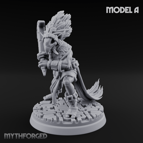 Aztec Inspired Stone-Fisted Hobgoblin Fighter A Miniature for Dungeons and Dragons, Pathfinder or other TTRPGs