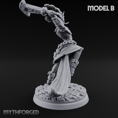 Aztec Inspired Stone-Fisted Hobgoblin Fighter B Miniature for Dungeons and Dragons, Pathfinder or other TTRPGs