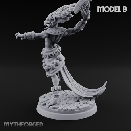 Aztec Inspired Stone-Fisted Hobgoblin Fighter B Miniature for Dungeons and Dragons, Pathfinder or other TTRPGs