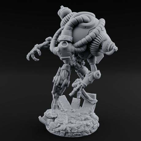 Hose Tangled Firing Cyborg A Miniature for Dungeons and Dragons, Pathfinder or other TTRPGs