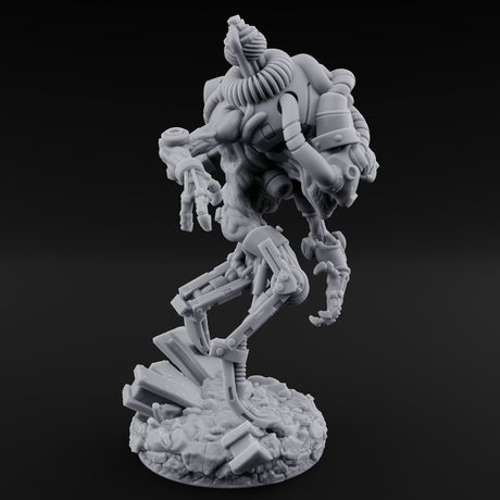 Hose Tangled Firing Cyborg A Miniature for Dungeons and Dragons, Pathfinder or other TTRPGs