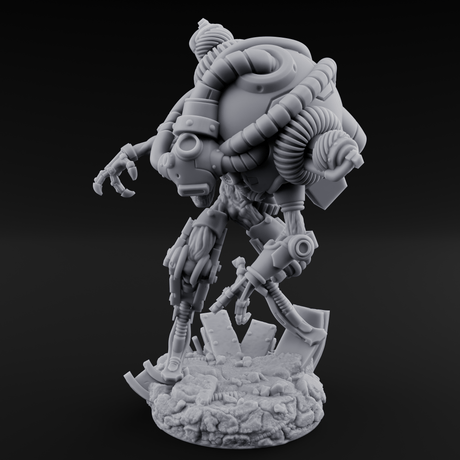 Hose Tangled Firing Cyborg A Miniature for Dungeons and Dragons, Pathfinder or other TTRPGs