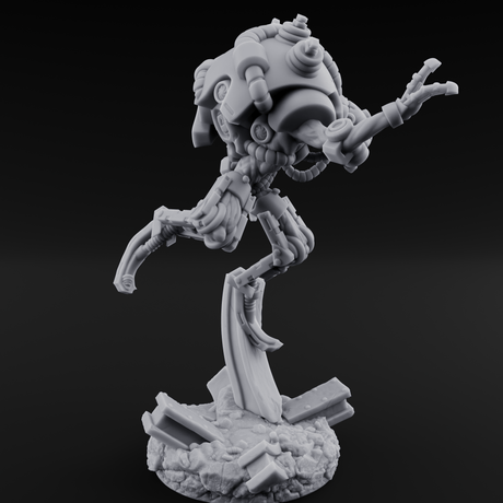 Hose Tangled Firing Cyborg B Miniature for Dungeons and Dragons, Pathfinder or other TTRPGs