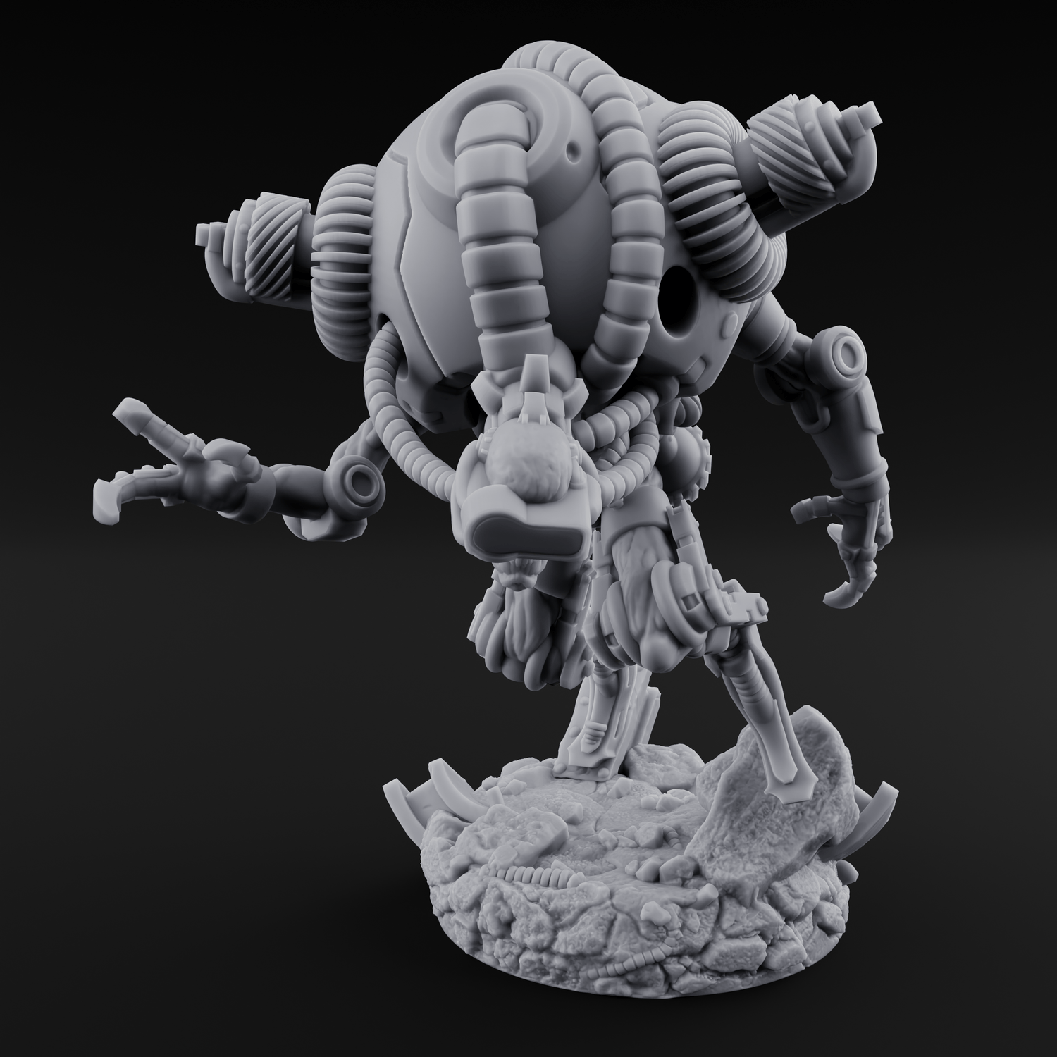 Hose Tangled Firing Cyborg C Miniature for Dungeons and Dragons, Pathfinder or other TTRPGs