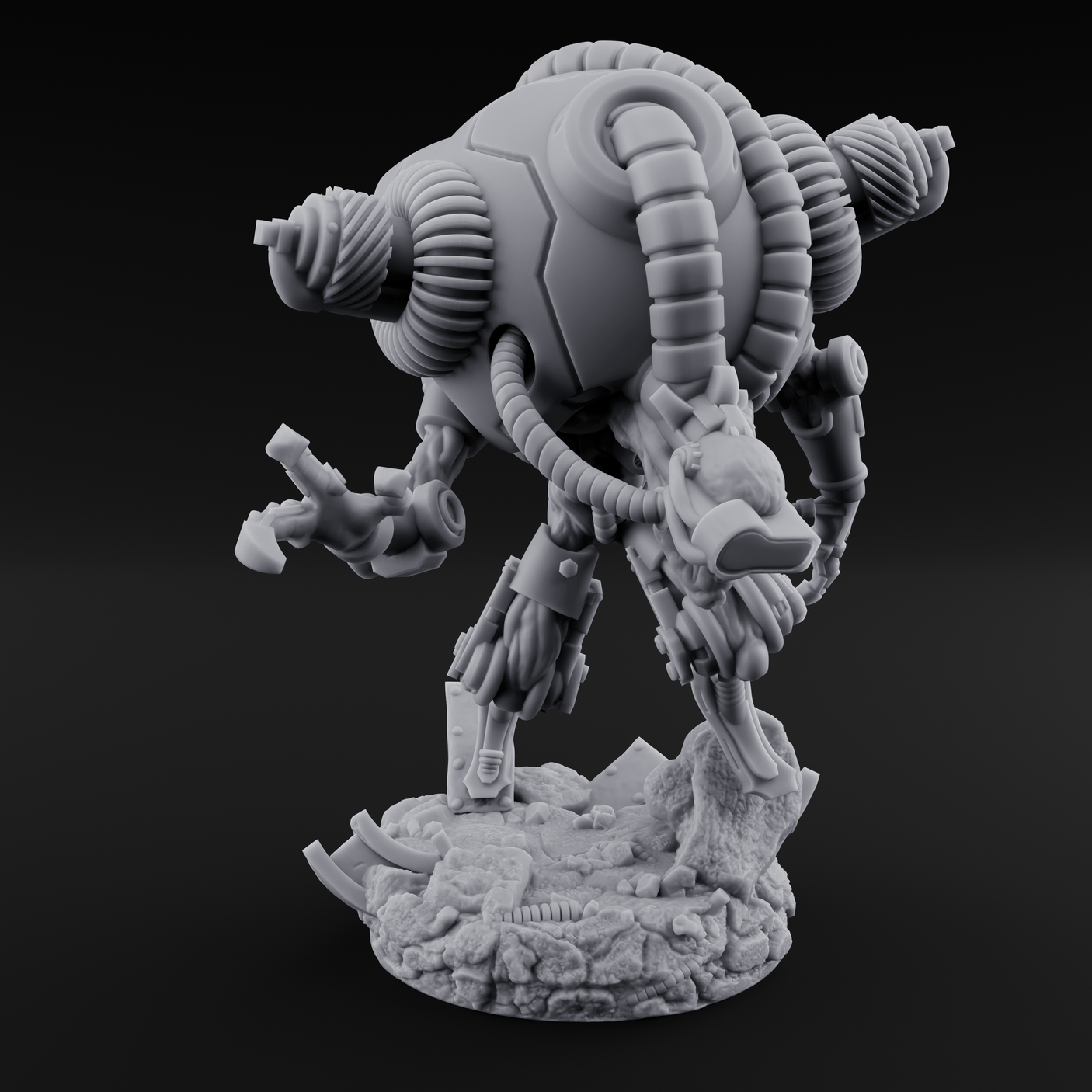 Hose Tangled Firing Cyborg C Miniature for Dungeons and Dragons, Pathfinder or other TTRPGs