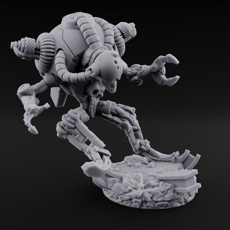 Hose Tangled Firing Cyborgs Miniature for Dungeons and Dragons, Pathfinder or other TTRPGs
