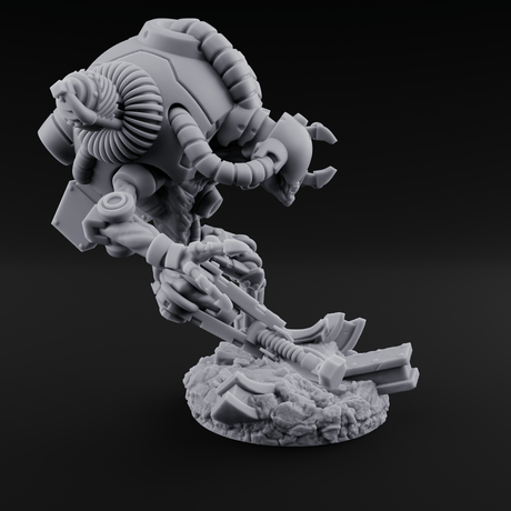 Hose Tangled Firing Cyborgs Miniature for Dungeons and Dragons, Pathfinder or other TTRPGs